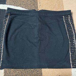 La Rok Luxe black mini skirt size S with zippe
